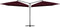 vidaXL - Parasol - dubbel - met - stalen - paal - 250x250 - cm - bordeauxrood