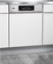 Beko BDSN3844M0X - Semi-inbouw Vaatwasser - 14 Couverts 43 dB C - RVS