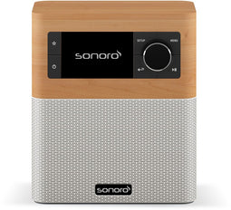 Sonoro Stream X - Muzieksysteem - DAB+ FM Internetradio - Esdoorn/Wit