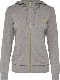 Only Play - Gold Glitter Zip Hood Sweat - Dames - maat XS