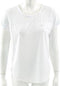 Only Play - Malica Cuved Short Sleeve Training Tee - Dames Sport Shirt - XL - Wit