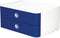 HAN smart-box - ALLISON - 2 lades - stapelbaar - wit/royal blauw - HA-1120-14