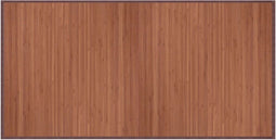 vidaXL - Vloerkleed - rechthoekig - 100x200 - cm - bamboe - bruin