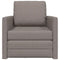 vidaXL - Vloer - Sofa - Bed - 2-in-1 - Taupe - 74x77x81 - cm - Stof