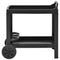 vidaXL - Dranktrolley - 69x53x72 - cm - kunststof - antraciet
