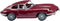 Wiking 080303 H0 Auto Jaguar E-type Coupé - paarsrood