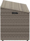 vidaXL - Tuinbox - 110x50x58 - cm - poly - rattan - grijs