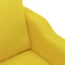 vidaXL - Tweezitsbank - 120 - cm - stof - lichtgeel