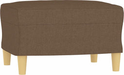vidaXL - Voetenbank - 60x50x41 - cm - stof - bruin