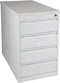 Praktische standcontainer 4 lades diep 60CM kleur Licht grijs (Ral 7035) topblad Havanna
