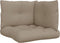 vidaXL - Palletkussens - 3 - st - stof - taupe