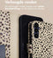 imoshion Hoesje Geschikt voor Samsung Galaxy A55 Hoesje Met Pasjeshouder - imoshion Design Bookcase smartphone - Meerkleurig / Black And White Dots