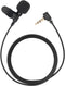 INSYOO Lavalier Mic Radio - Lavalier-microfoon - Draaibaar hoekontwerp - Zwart