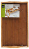 Ontbijt op bed tafeltje/dienblad rechthoekig 50 x 30 cm bamboe - Serveerbladen, dienbladen & keukenbenodigdheden