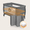 Lionelo Stefi Plus - Campingbedje 4 in 1 - Bodemverhoger - 60x120 cm (0-36 maanden)