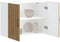 vidaXL - Keukenwandkast - Lucca - bewerkt - hout - artisanaal - eikenkleur