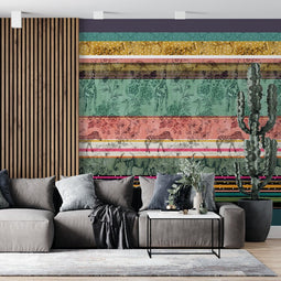 Melli Mello On the Wild side Wall Mural Green