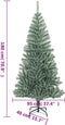 vidaXL - Kunstkerstboom - met - 300 - LED's - kerstballen - en - sneeuw - 180 - cm