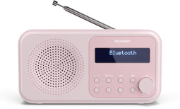 Sharp DR-P420 - Draagbare Radio DAB DAB+ FM - Bluetooth 5.0 - Roze