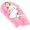Avalo Zwangerschapskussen XXL 280 cm - U-Vorm Ergonomisch Body Pillow - Verstelbare Vulling Roze
