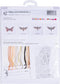 Thea Gouverneur - Borduurpakket met telpatroon - 564 - Voorgesorteerde DMC Garens - Pijlstaart Vlinder - Linnen - 21 cm x 21 cm - DIY Kit