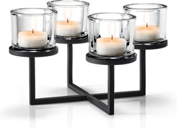 Blomus Waxinelichthouder Nero Vierkant - 4 Kaarsen