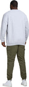 JACK&JONES PLUS JPSTPAUL JJFLAKE CARGO BROEK - Gulp met rits - Normale rise - Olijf (W42 X L32)