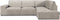 Hoes voor chaise longue met lange armleuning rechts Eysa ROC Wit 110 x 120 x 500 cm
