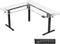 Mark Adler Xeno 7.6 - Elektrisch Verstelbaar Hoekbureau - 72 cm tot 118 cm hoogte - USB Poorten - Zwart