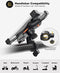 Happygetfit - Fiets Telefoonhouder, Universele Fiets Motorfiets Mobiele Telefoonhouder, Smartphonehouder Klem, 360 Graden Draaibaar, Voor Alle 3,5-6,5 Inch Mobiele Telefoons