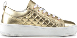 PS Poelman Esquimo - Dames Sneakers - Quilted Leer - Goud (38)
