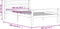 vidaXL - Bedframe - massief - grenenhout - wit - 100x200 - cm