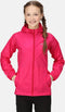Regatta - Kids Pack It III Opvouwbaar Kinder Regenjack - Donker Roze - Maat 128