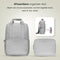 ONYX Rugzak 20L met Laptopvak - Afneembare Organizer etui - Dames en Heren - Laptoptas - Schooltas - Rugtas - Grijs