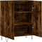 vidaXL - Dressoir - 69,5x34x90 - cm - bewerkt - hout - gerookt - eikenkleurig