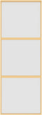 vidaXL - Schuifdeur - 76x205 - cm - mat - ESG-glas - en - aluminium - goudkleurig