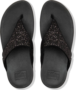 FitFlop Lulu Glitter - Teenslippers - Maat 40 - Zwart