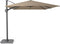 Platinum Sun & Shade – Zweefparasol – Challenger T² - 350x260cm – Taupe – Dubbel Kantelbaar – 360° Draaibaar – 96% UV protectie
