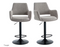 Criks Design Monza Barkruk - Hoogte Verstelbaar 93-115 cm - 360° Draaibaar - Taupe (2 stuks)