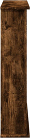 vidaXL - Haardombouw - 75x20x87,5 - cm - bewerkt - hout - gerookt - eikenkleurig
