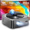 Projector 4K Home Cinema Ondersteund, 700 ANSI Lumens met Obstructie Vermijding, 6D Keystone Correct