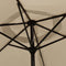 vidaXL - Parasol - met - metalen - paal - 300 - cm - taupe
