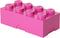 LEGO - Lunchbox Brick 8 - Polypropyleen - Roze