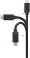 Renkforce RF-4531576 - USB-C Kabel - 2.00 m - Dubbel afgeschermd - Zwart