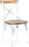 Alterego Ranch - Houten Keukenstoel - Oude Walnoot Afwerking - 50x47x89cm