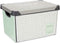 Opbergbak met Deksel Home Vierkant Grijs Plastic 17 L 28 x 22 x 37 cm (12 Stuks)