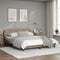 vidaXL - Bedframe - met - hoofdbord - kunstleer - cappuccinokleurig - 160x200 - cm