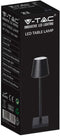 V-TAC VT-7703-B Oplaadbare zwarte tafellamp - bureaulamp - IP20 - 3W - 50 Lumen - 3000K