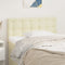 vidaXL - Hoofdbord - 80x5x78/88 - cm - kunstleer - crèmekleurig