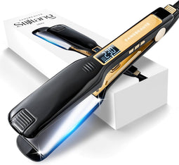 Sansbeauté® 2-in-1 Stijltang - Professionele Hair Straightener - 31 Temperatuurstanden 80℃ t/m 230℃ - ION Technologie - Classic Black